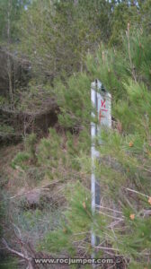 Cartel doblado VF - Vía Ferrata Tossal de les Venes de Rojalons - RocJumper