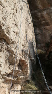 Variante K2 - Vía Ferrata Tossal de les Venes de Rojalons - RocJumper