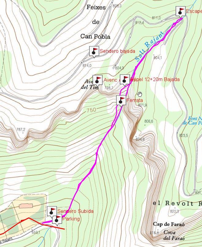 Mapa Torrent del Rajant