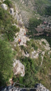 Puente de Tablones - Vía Ferrata Penyaflor - Els Reguers - RocJumper