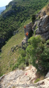 Puente Tibetano Tramo 1 - Vía Ferrata Penyaflor - Els Reguers - RocJumper