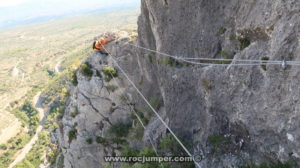 Puente Tibetano Tramo 2 - Vía Ferrata Penyaflor - Els Reguers - RocJumper