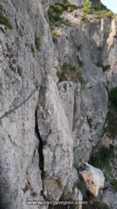 Flanqueos Tramo 2 - Vía Ferrata Penyaflor - Els Reguers - RocJumper