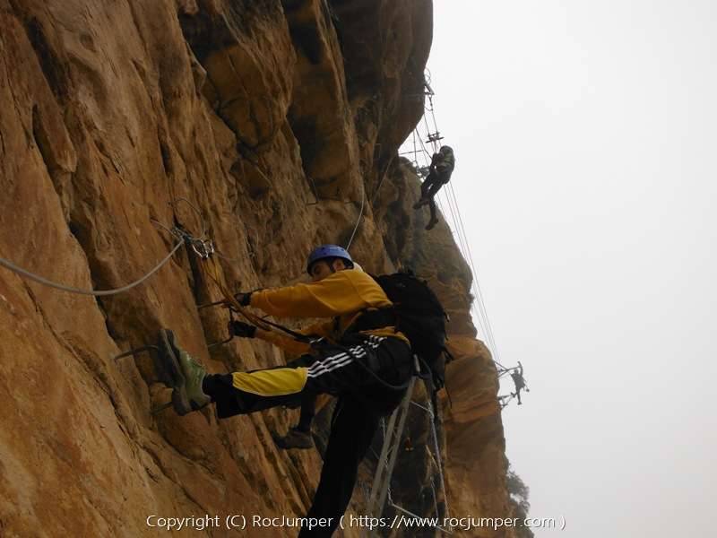 Vía Ferrata Cagate Lorito - Tirolina