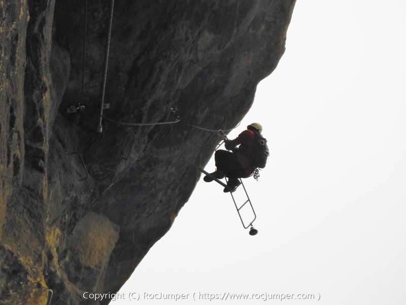 Desplome de Via Ferrata Cagate Lorito