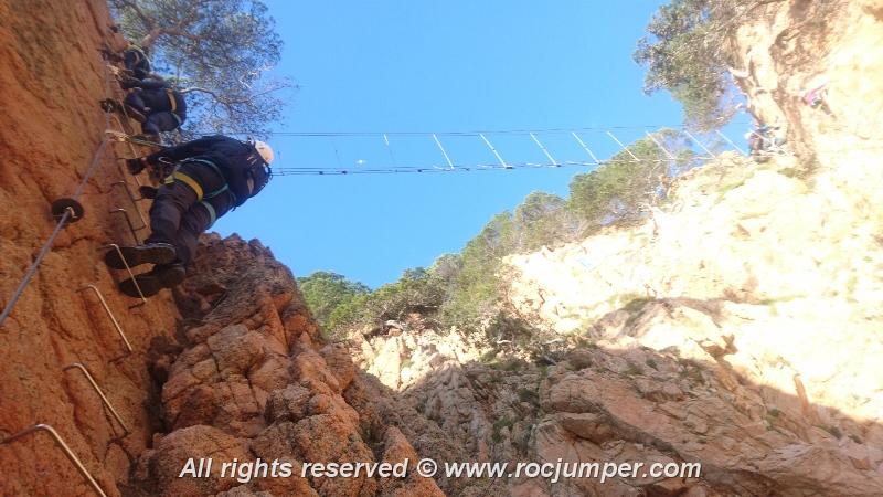 21 Via Ferrata Cala Moli Escalfer Sant Feliu Guixols Rocjumper