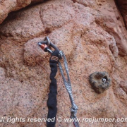 Anclaje y Presa - Escalfer - Vía Ferrata Cala de Molí