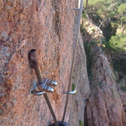 Enlace con normal - Escalfer - Vía Ferrata Cala de Molí