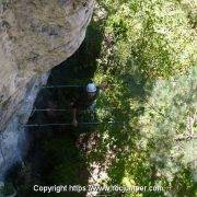 Puente Tibetano 1 via ferrata cingle de cal curt 