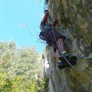 Desplome 1 via ferrata cingle de cal curt 