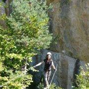 Puente Tibetano 2 via ferrata cingle de cal curt 