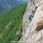 Tramo 2 Diedro Vertical Vía Ferrata Poi d'Unha