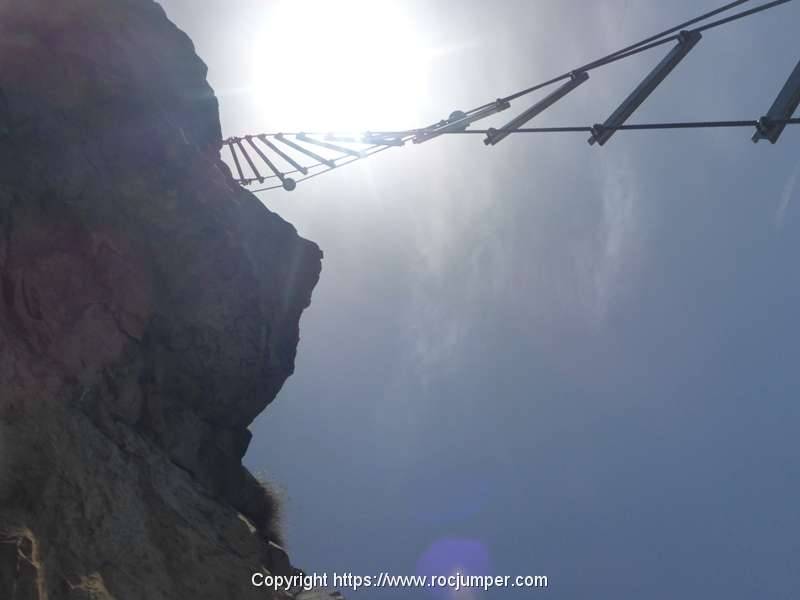 Vía Ferrata Poi d'Unha - Escalera en Espiral