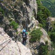 Tramo 2 Puente Tibetano Vía Ferrata Poi d'Unha