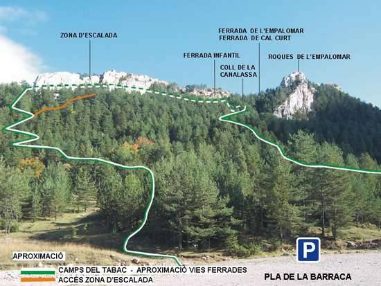 Aproximación Vía Ferrata Roques de l'Empalomar