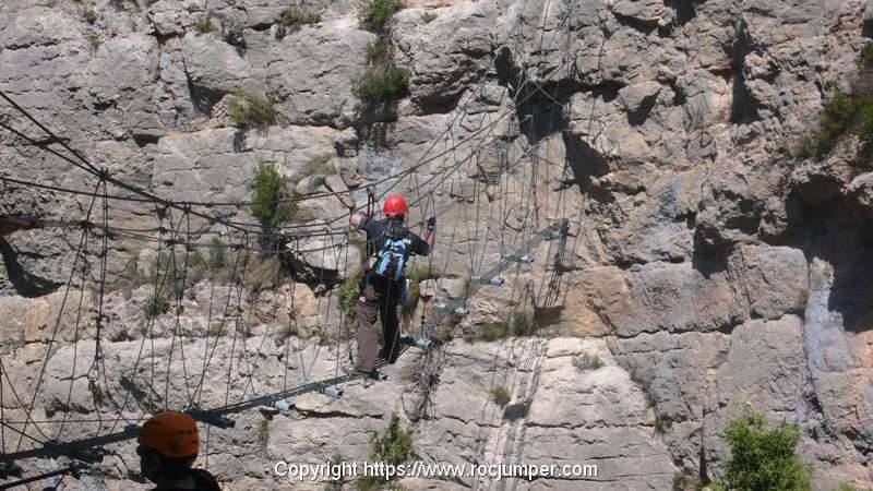 Vía Ferrata Regina de Peramola Puente Colgante