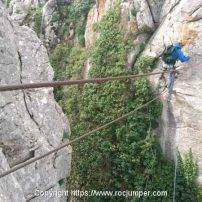 Vía Ferrata Camorro 1 Bajo o Inferior o Escaleruela K4 Torcal (Antequera, Málaga) - Pura verticalidad