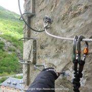 Vía Ferrata Torre de Cledes flanqueo