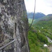 Vía Ferrata Torre de Cledes muro