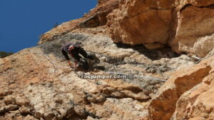 Desplome Variante K6 - Vía Ferrata Roies de Pinyana - RocJumper