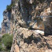 Vía Ferrata Canal de los Olmos - Desplome