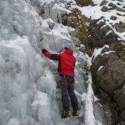Escalada en hielo en Pedraforca