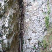 Vía Ferrata Foradada del Toscar Tramo 1 Puente Tibetano