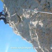 Vía Ferrata Croqueta de Obarra Tramo 4 Desplome