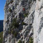 Vía Ferrata Croqueta de Obarra Tramo 4 Flanqueo