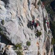 Vía Ferrata Croqueta de Obarra Tramo 4 Puente Tibetano