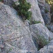 Vía ferrata Torreta dels Moros Fuentespalda Flanqueo 3