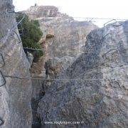 Vía ferrata Torreta dels Moros Fuentespalda Puente Nepalí