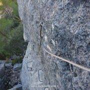 Vía ferrata Torreta dels Moros Fuentespalda Flanqueo