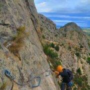 Vía Ferrata Castellote - Tramo 2 flanqueo