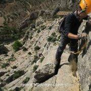 Vía Ferrata Cuevas de Cañart - Tramo 2 diagonal