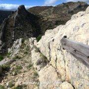 Vía Ferrata Cuevas de Cañart - Descenso flecha madera