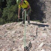 Vía Sargantanes Gorro Marinero Montserrat Descenso Rápel 20 m