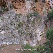 Vía Ferrata La Muela K3 (Villahermosa del Río, Castellón) Tramo 1 Flanqueo cable de vida