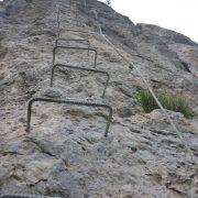 Vía Ferrata Roca del Molí - Muro con grapas