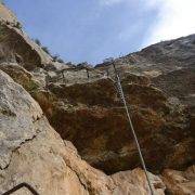 Vía Ferrata Roca Figueral Desplome 1 cadenas