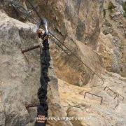 Vía Ferrata Roca Figueral Superado Desplome 1