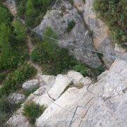 Vía Ferrata Roca del Molí - Salida Tirolina