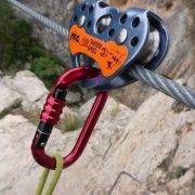 Vía Ferrata Roca del Molí - Polea Petzl Tandem