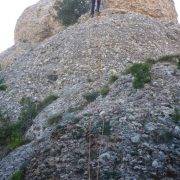 Rápel Descenso - Vía Infidel de Cara del Mico (V/Ae 120 m) Sector Plantació (Montserrat, Barcelona)