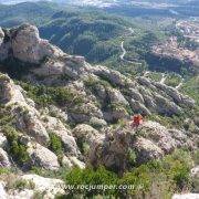 Vía Joc de Nens Grau Montserrat Largo 6 Desde arriba