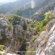 Tramo 3 Puente Tibetano 2 - Vía Ferrata Vall d'Uixó Mondragó