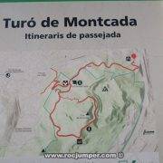 Mapa Turó de Montcada