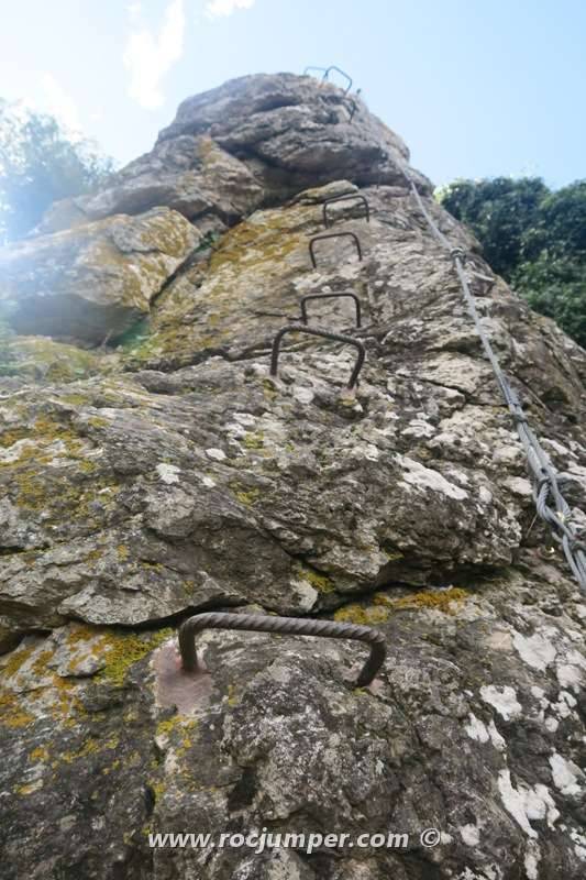 12 Via Ferrata Roca Dreta Santa Coloma Cervello Rocjumper