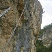 Tramo Diagonal Vía Ferrata Piedra del Castillo o El Castillo de Fuertescusa