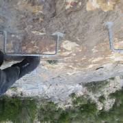 Paso de la Voladora - Vía Ferrata Piedra del Castillo o El Castillo de Fuertescusa